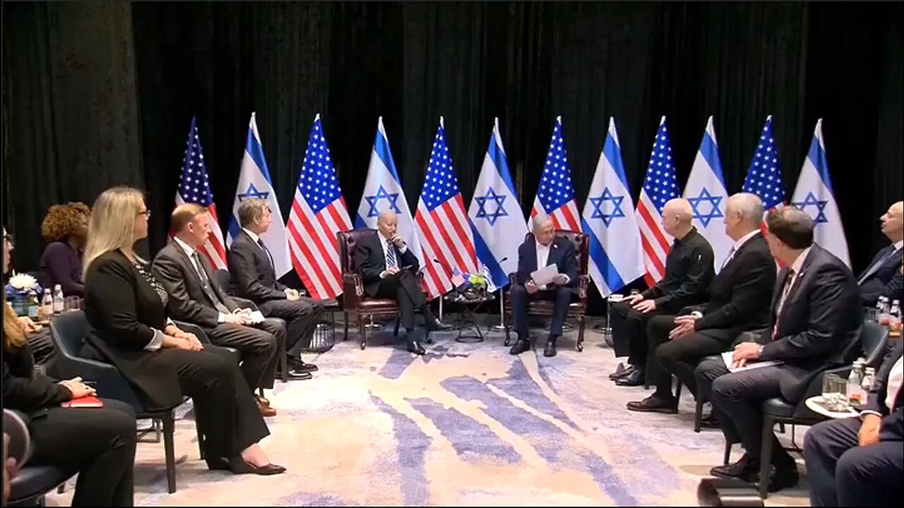 Biden to Israel's War (Genocide) Cabinet - "You are not alone."