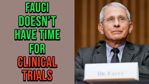 Fauci On New Booster Shot - "We Don't Have Time To Do Clinical Trials"