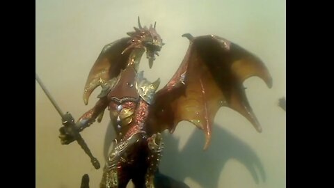 2022 Painted 2 foot tall Dragon from mans local collection Now Mine