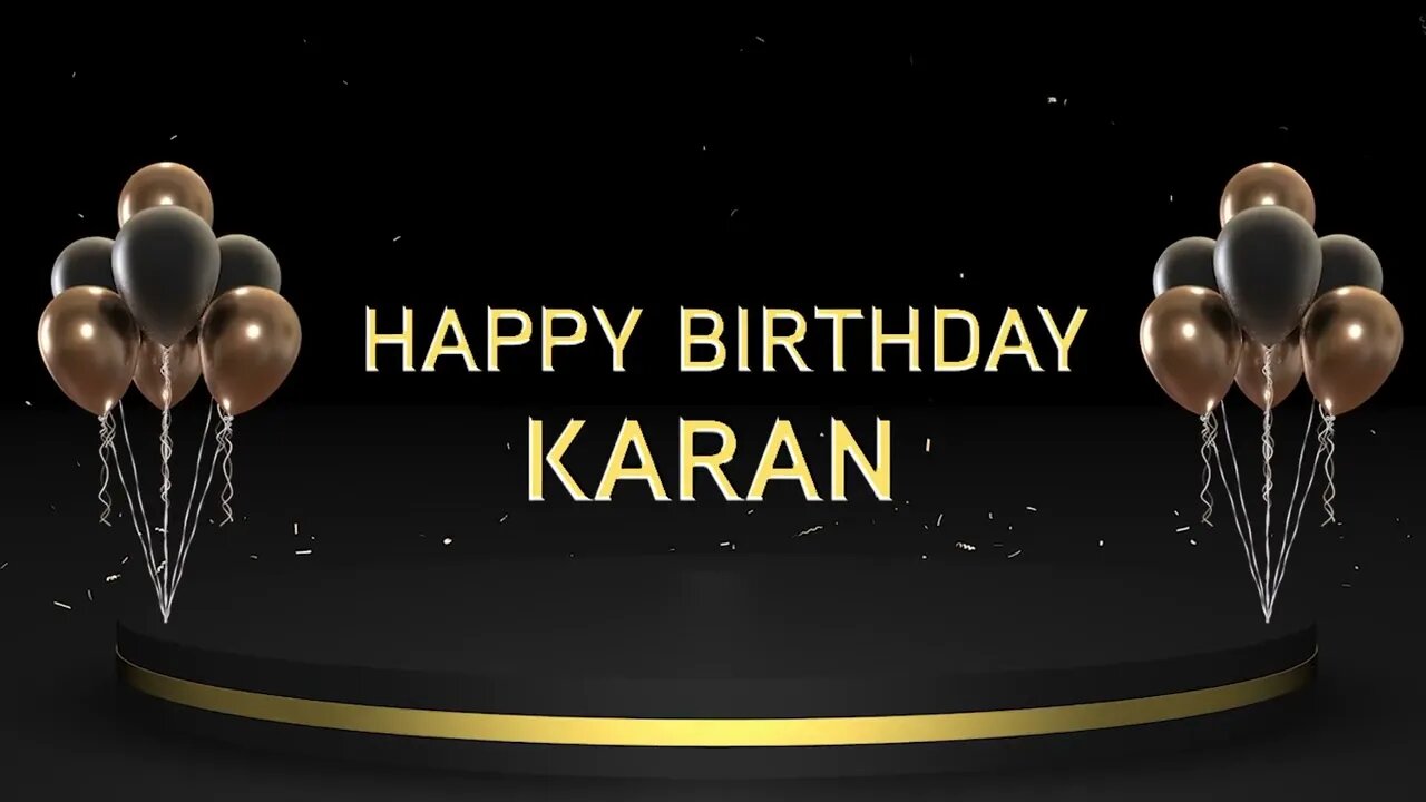 Wish you a very Happy Birthday Karan