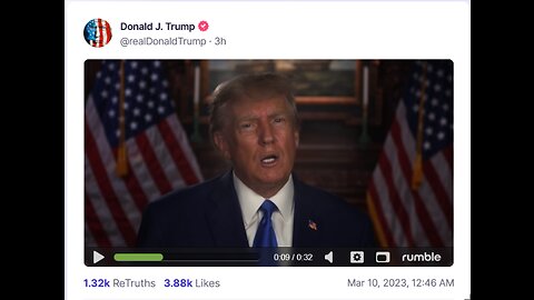 Donald J Trump TS post Mar 10, 2023, 1246 AM