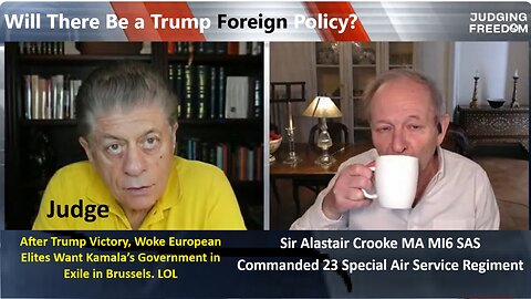 Judge w/ Sir Crooke MI6: After Trump Victory, Woke European Elites Want Kamala’s Government in Exile in Brussels