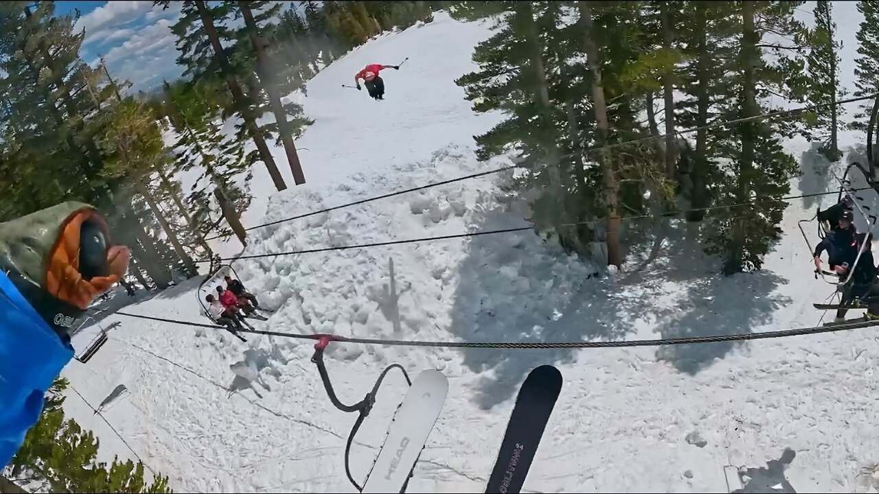 Skiers jumping.The best thing about winter is the sheer fun,How I love you, winter 😁🤩😍