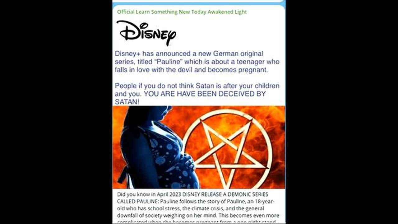 Impregnated By The "DEVIL" "DISNEY" Gone To Far With "Pauline"