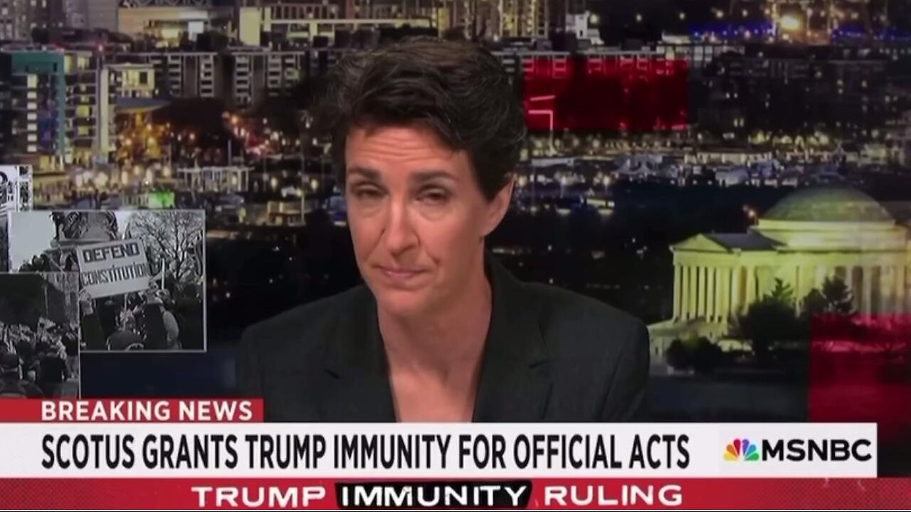 OMG! HUGE PANIC! Supreme Court Broke Maddow. She Claims Immunity is a “DEATH SQUAD' Ruling