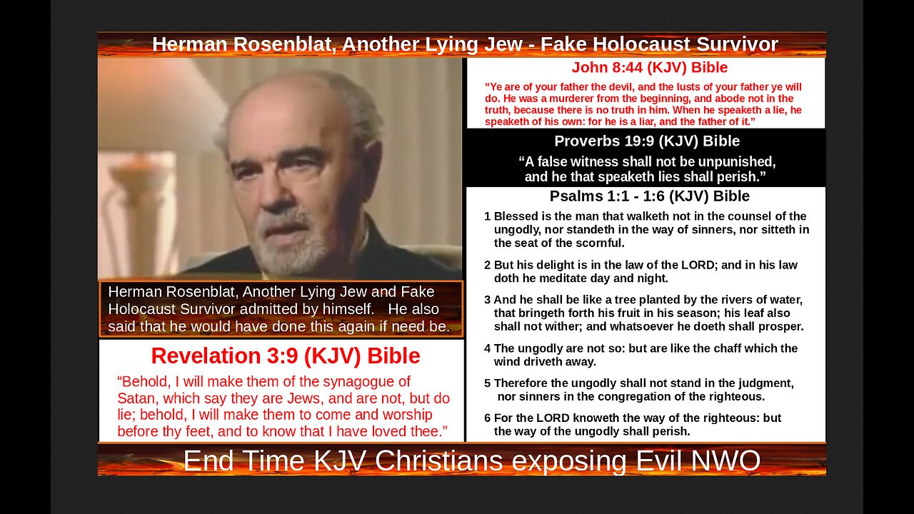 Herman Rosenblat, Another Lying Jew - Fake Holocaust Survivor