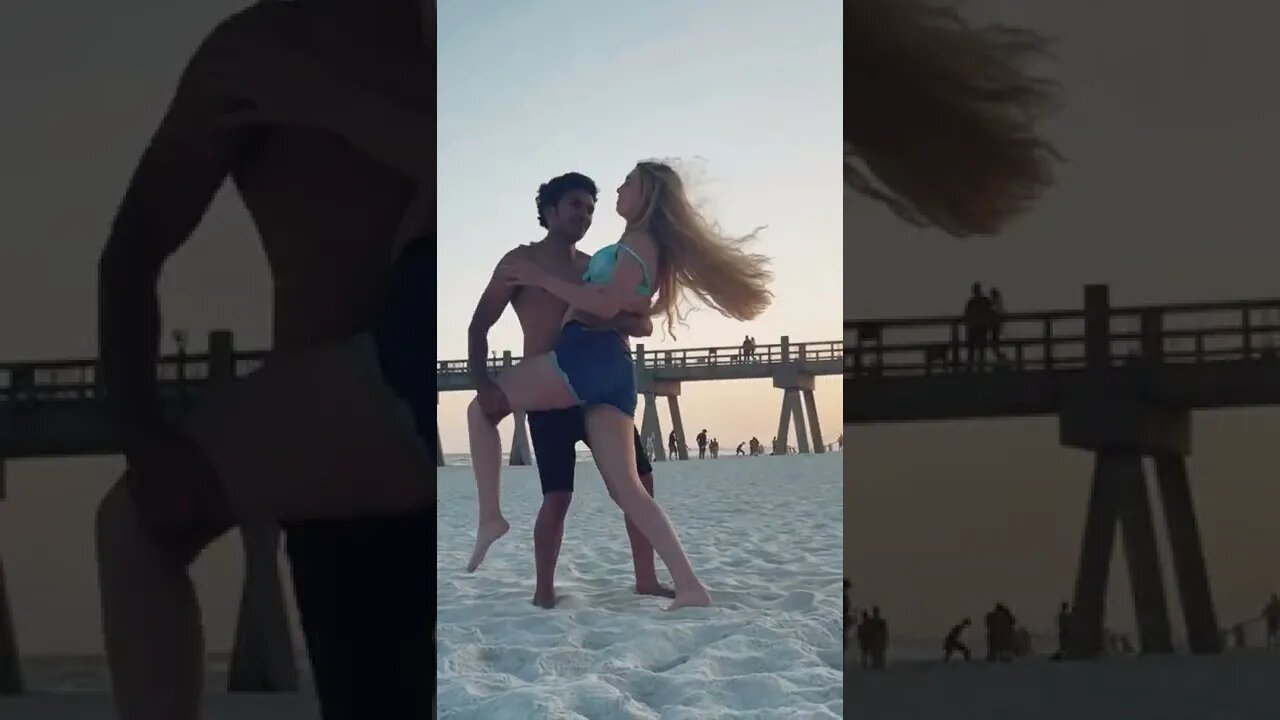 Dancing ๐๐บon the beach #shorts #dancingonthebeach