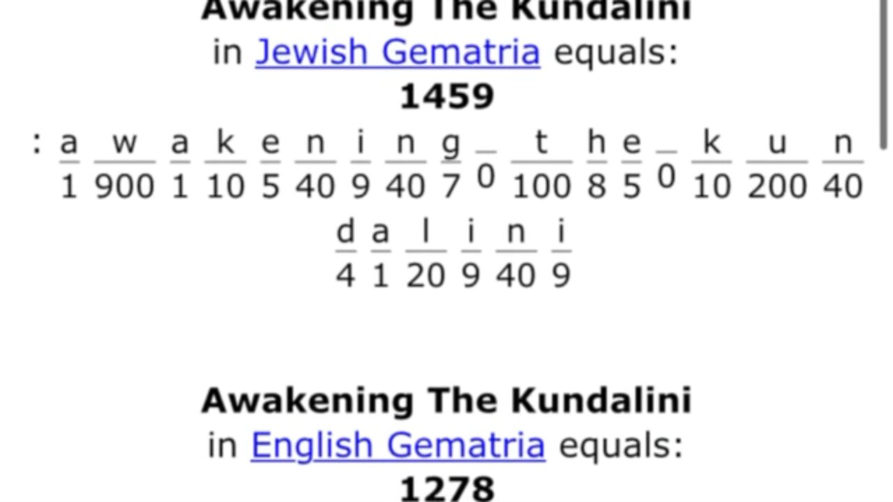 Gematria Decodes