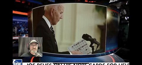 Joe Biden caught using cheat sheet again.