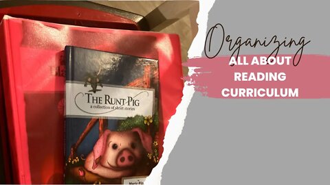 Organizing All About Reading Curriculum