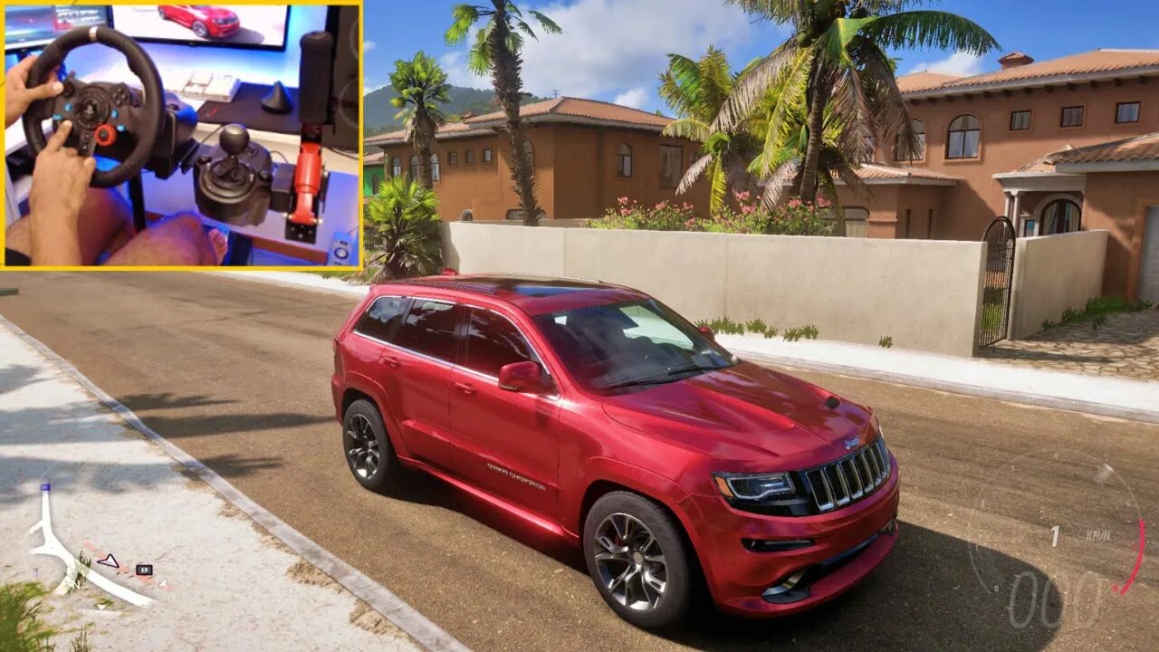 JEEP GRAND CHEROKEE SRT - FORZA HORIZON 5 - Steering Wheel + Shifter G29