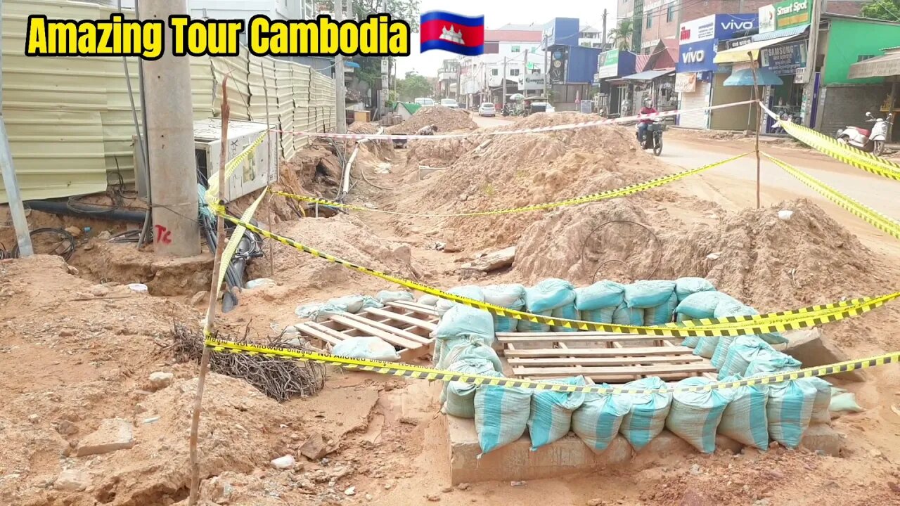 Tour Siem Reap2021, Developing Government New Project Road, ACHA MEAN (AC) / Amazing Tour Cambodia.