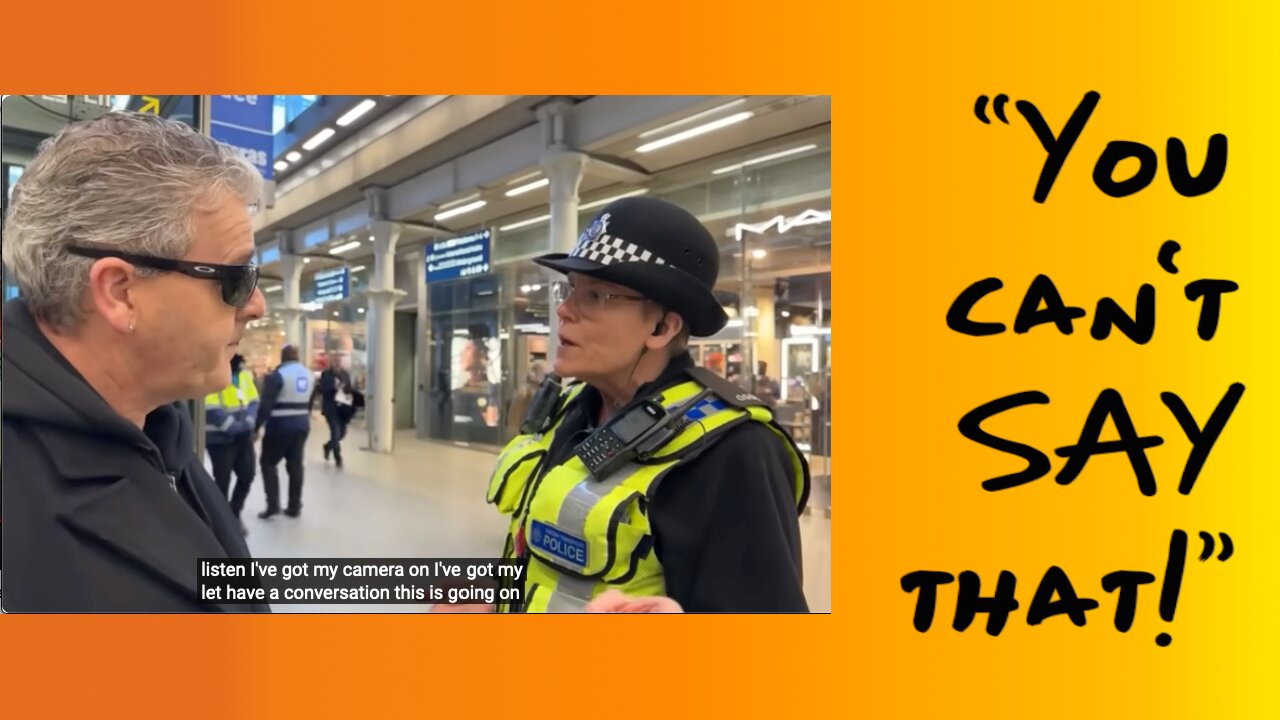 Brendan Kavanagh Discusses Free Speech With a Policewoman