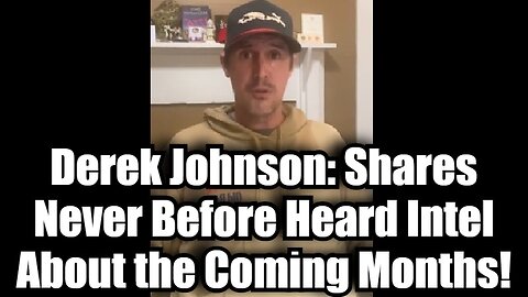 Derek Johnson 12/9/24: Shares Never Before Heard Intel About the Coming Months!