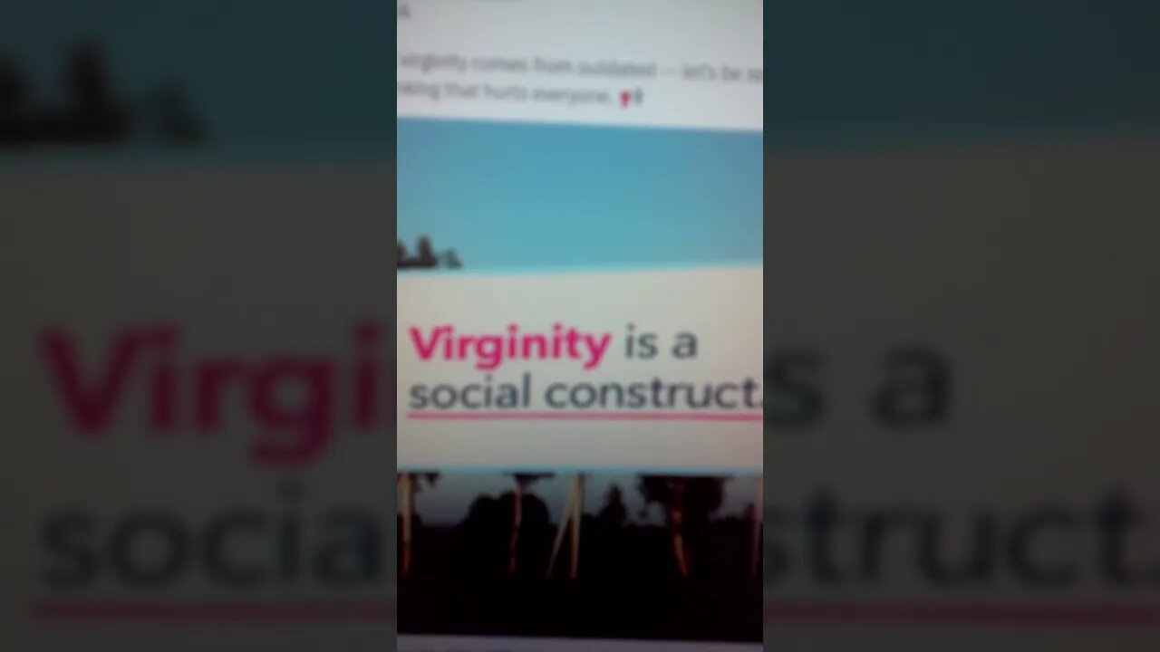 Planned Parenthood Believes Virginity Is A Social Construct, Like They Do Murder