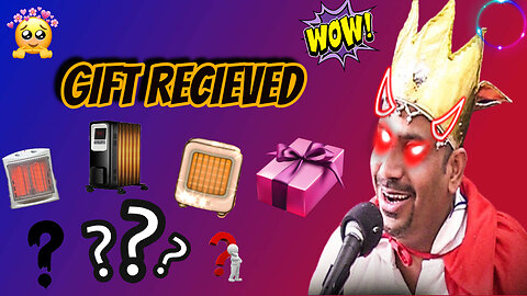 " Dosto mugha kese ki taraf sa aaj eak bara gift mila " Electric heater !