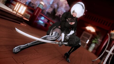 Skyrim Nier Automata 2B Moving Animation LE/SE