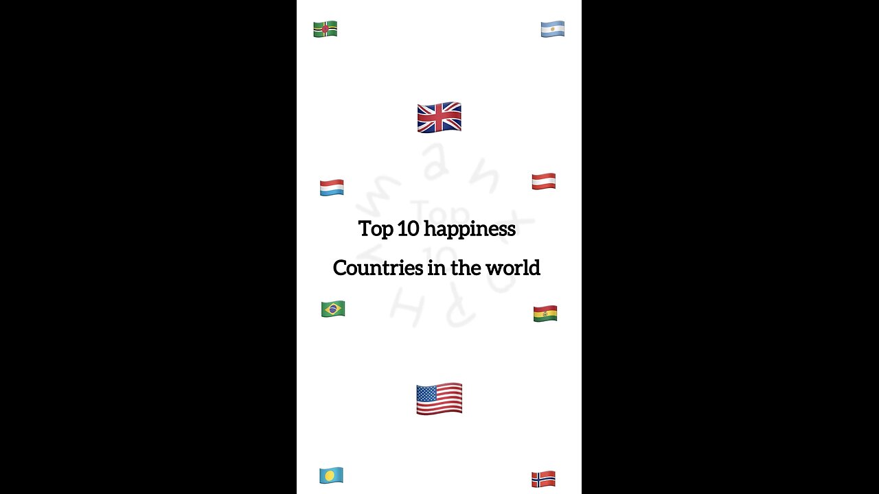 Top 10 happiness countries in the world