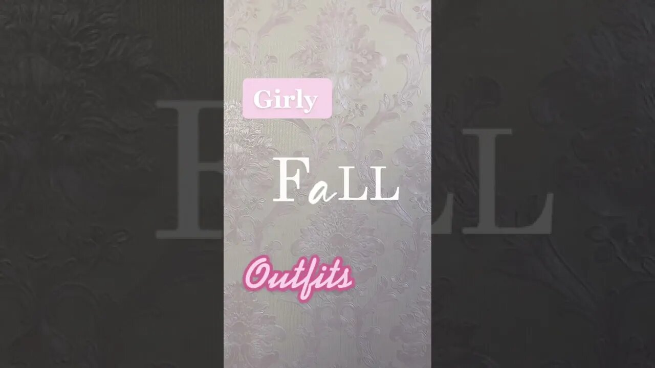 Girly Fall Outfit Tiktok misscaroline