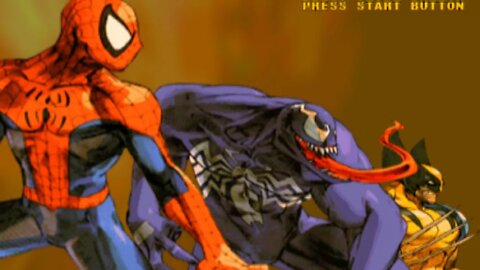 Marvel vs Capcom 2 Arcade Mode Gameplay: Spider-Man, Venom, Wolverine