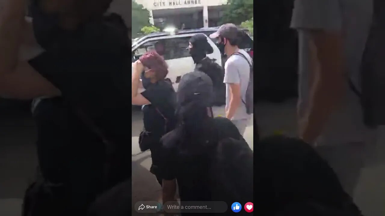 George Floyd protest 5-29-20 HPD gets kicked in the giblets