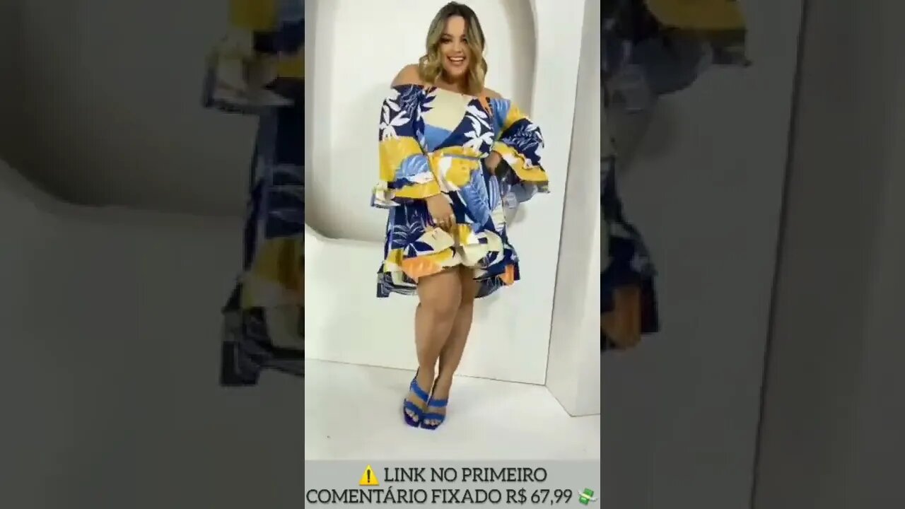 🛑 VESTIDO FEMININO CIGANINHA PLUS SIZE OMBRO A OMBRO MODA 2022