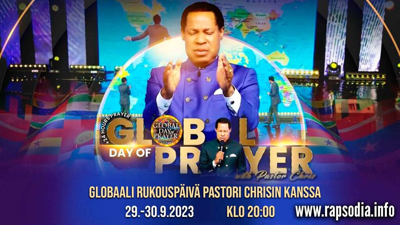 Globaali rukouspäivä Pastori Chrisin kanssa 30.9.2023