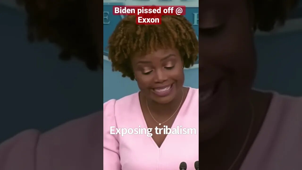 Karine struggling to read her pre-written answer #pressbriefing 