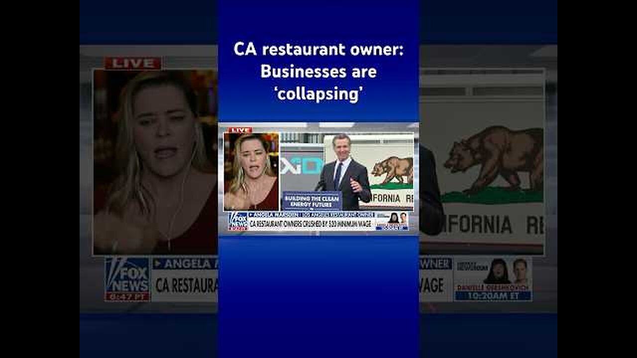 'This man is destroying California'- Newsom RIPPED for minimum wage increase