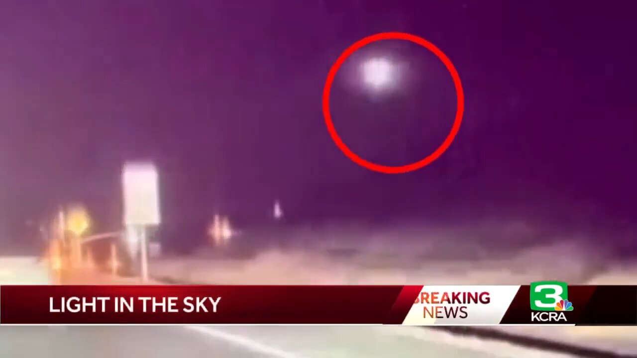 Fireball lights up the sky in Northern California!