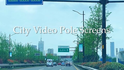 City Video Pole Screens.