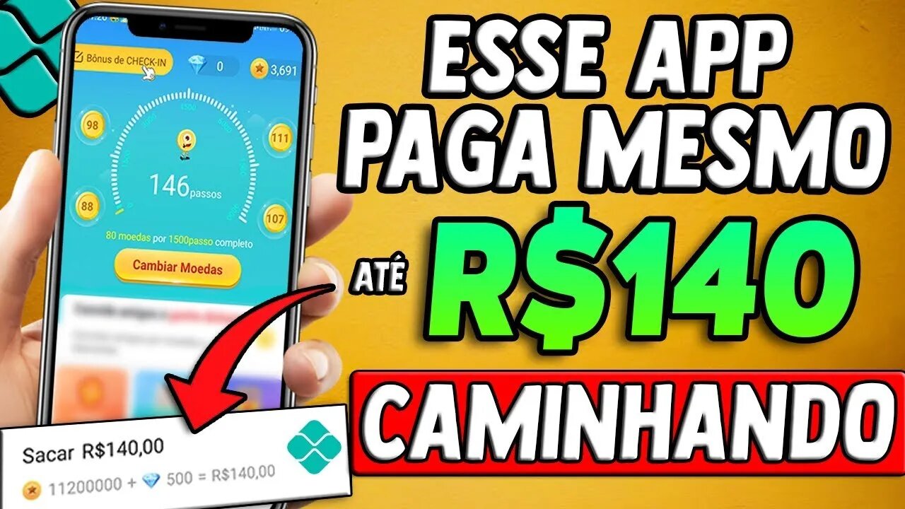 [SAQUEI NA HORA✅] NOVO APP que GANHA DINHEIRO de VERDADE no PIX 💸 Ganhar Dinheiro Caminhando 🏃‍♂