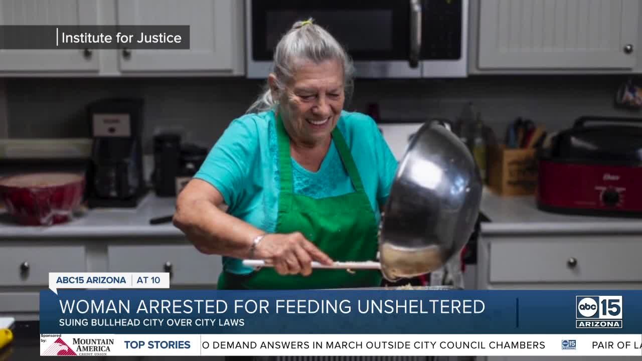 Woman arrested in Bullhead City after feeding homeless