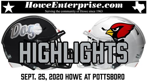 Howe Bulldogs vs Pottsboro Cardinals recap, 9/25/2020