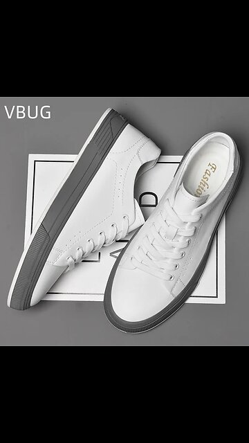 Men's Two-layer Cowhide Casual Shoes Trendy Versatile Round Toe