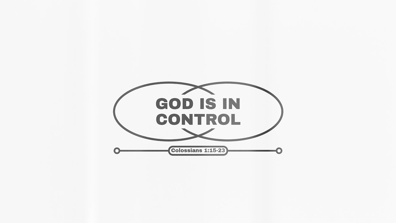 God is in Control - 11/3/24