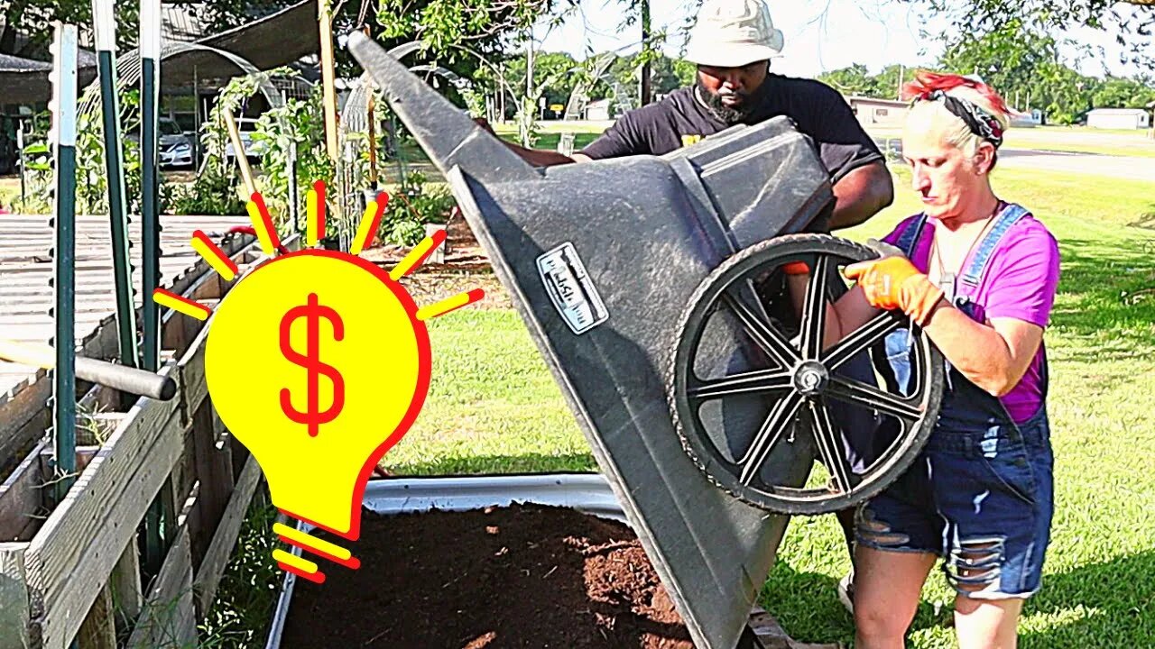 Secret To Filling A Raised Garden Bed CHEAP!