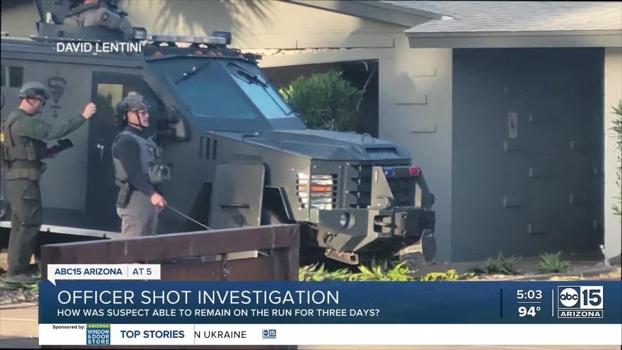 Phoenix police capture suspected shooter of Phoenix officer