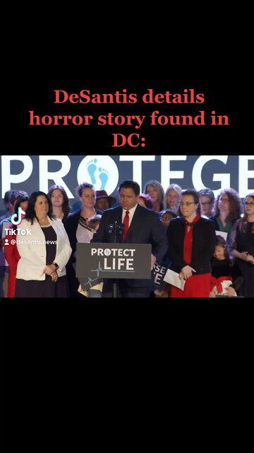DeSantis EXPOSES horrific story found in DC