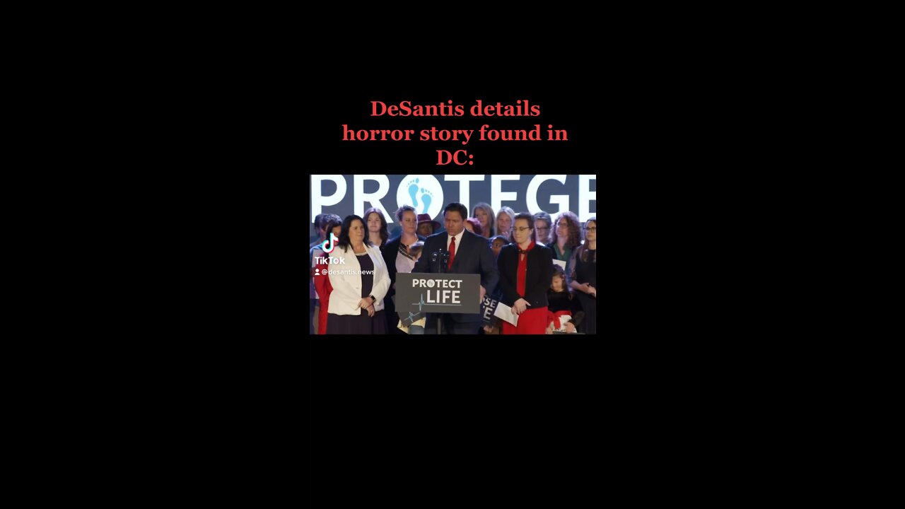 DeSantis EXPOSES horrific story found in DC