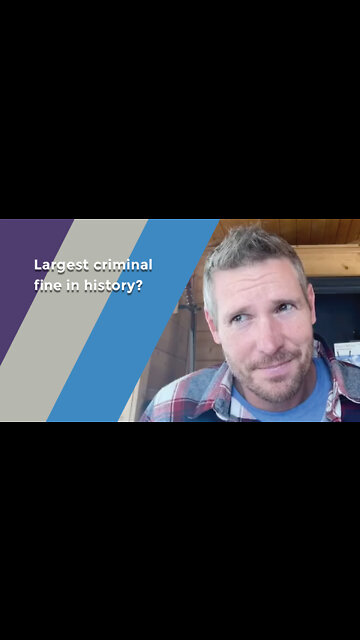 Largest criminal fine in history?