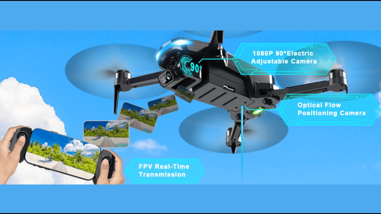 Drone with Camera, 2K HD FPV Drone