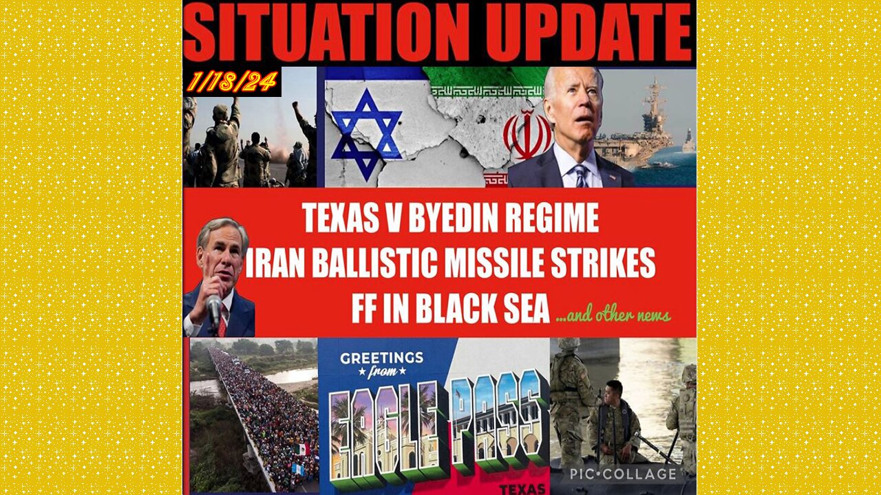 SITUATION UPDATE 1/18/24 - Wef Nwo Globalists Hypocrits,Nato Plans Ff In Black Sea,Gcr/Judy Byington