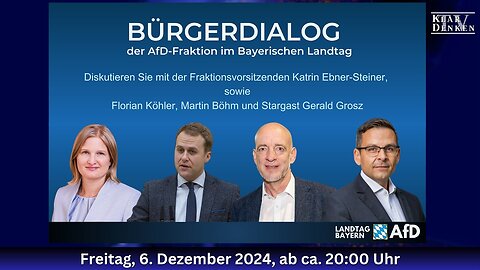 🔵⚡️Bürgerdialog der bayrischen AfD in Oberfranken mit Stargast Gerald Grosz💥