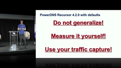 Lightning Talk DNS Shotgun realistic DNS benchmarking