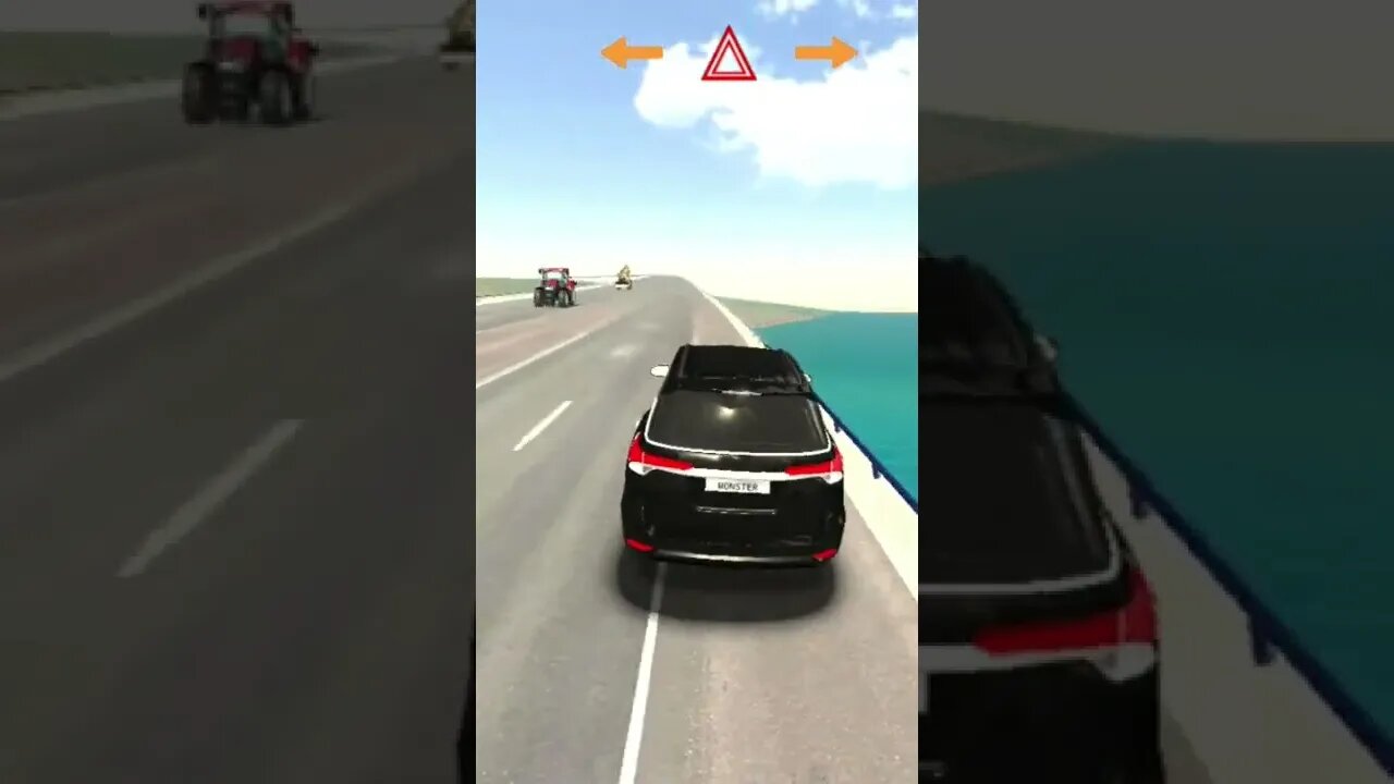 Fortuner Accident On Overbrige | CAR SIMULATOR 2 |#black #shorts #ytshorts #fortuner #tigini