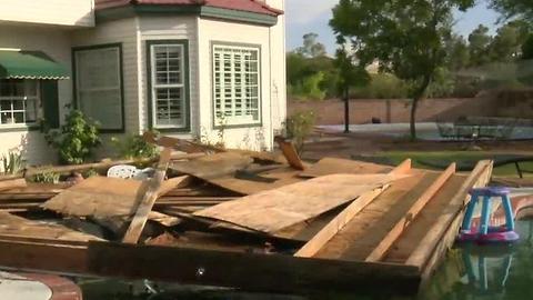 Storm causes damage to Las Vegas homes