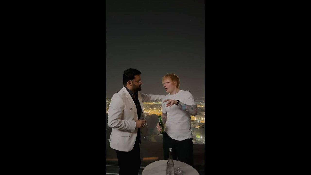 Kapil Sharma and Ed Sheeran