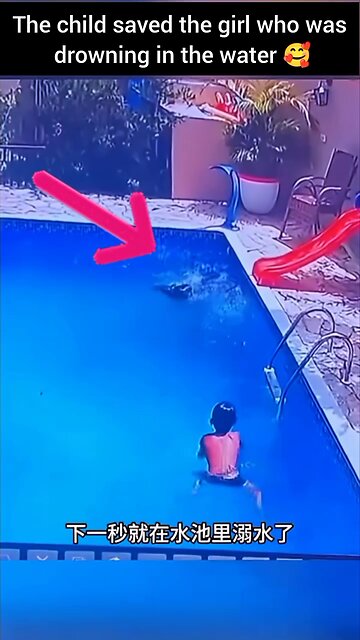 A young individual rescued a girl from drowning🥰🤞