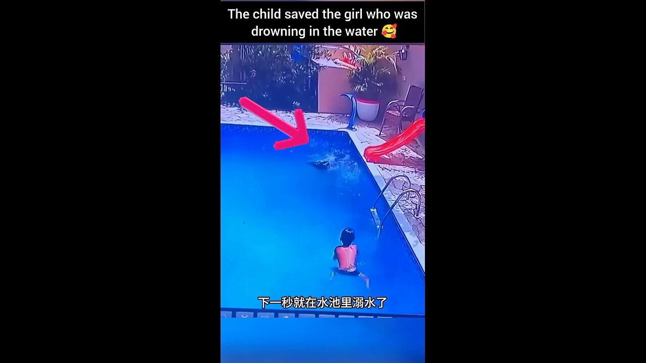 A young individual rescued a girl from drowning🥰🤞